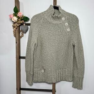 Lole Long Sleeve Turtleneck pale Green Sweater Size Large